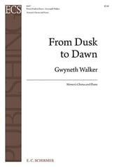 From Dusk to Dawn SSA choral sheet music cover